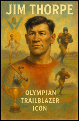 Olympian Trailblazer Icon Jim Thorpe Poster
