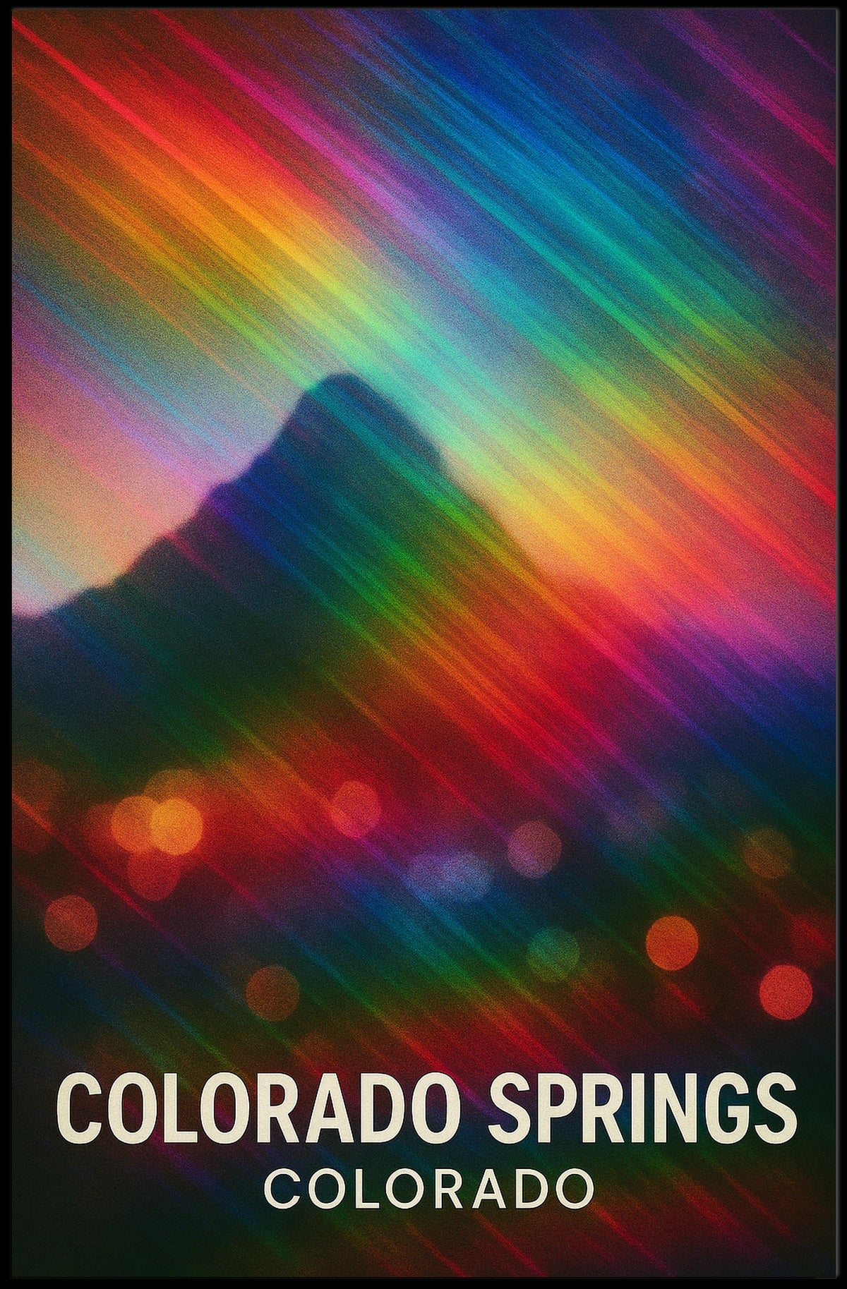 Colorado Springs Vivid Landscape Poster