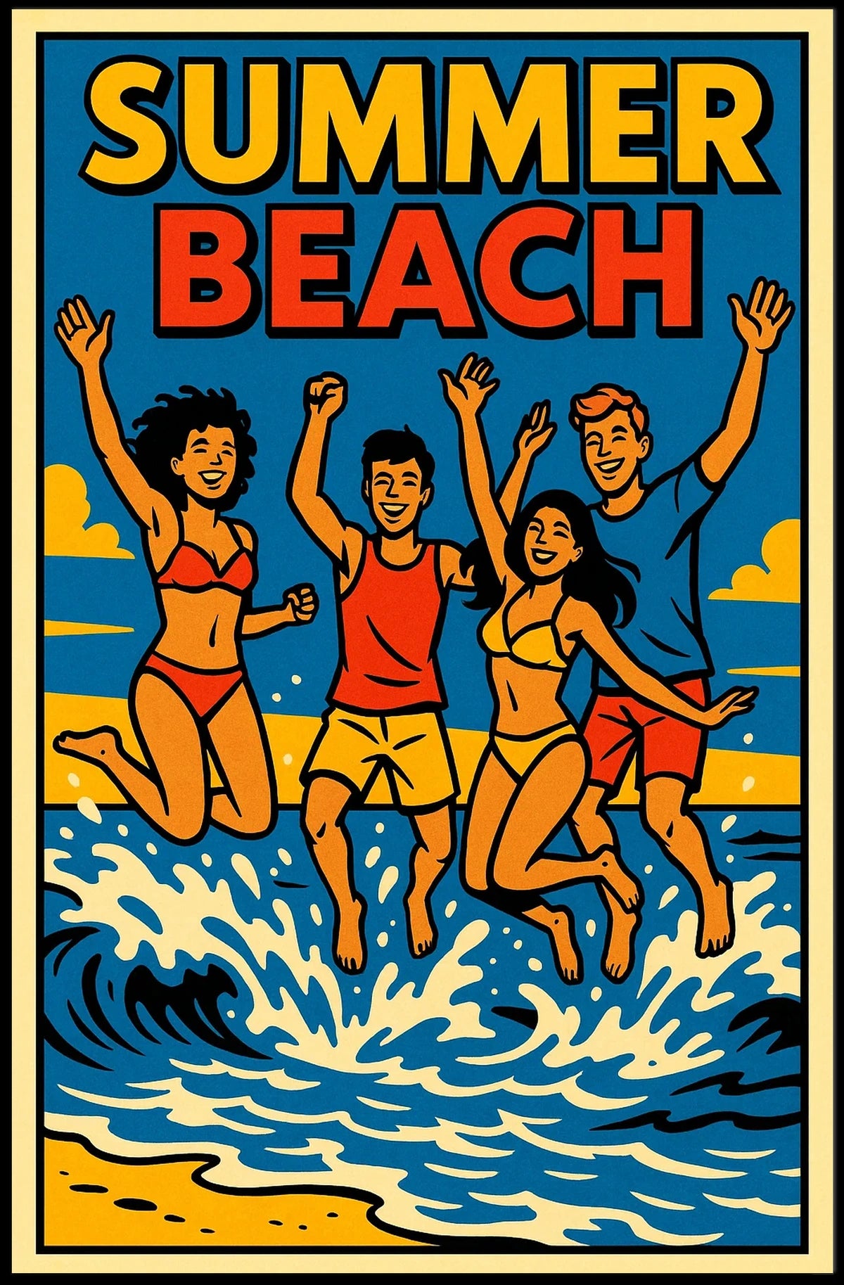 Summer Beach Fun Poster