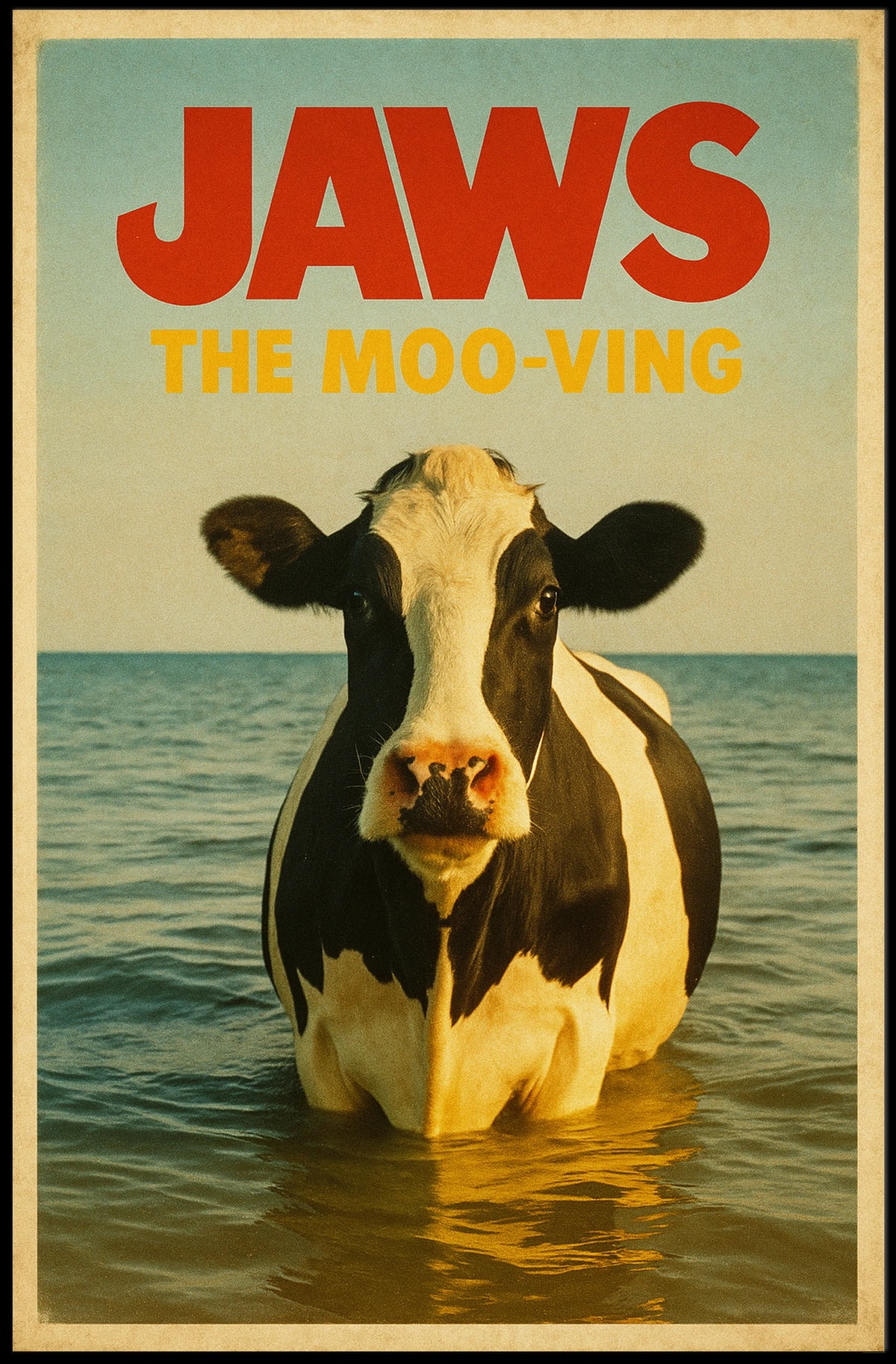 Jaws The Moo-Ving Poster