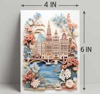 Whimsical Cityscape Poster