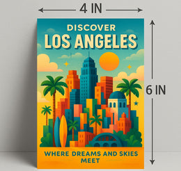 Discover Los Angeles Wall Art Print PosterGoat