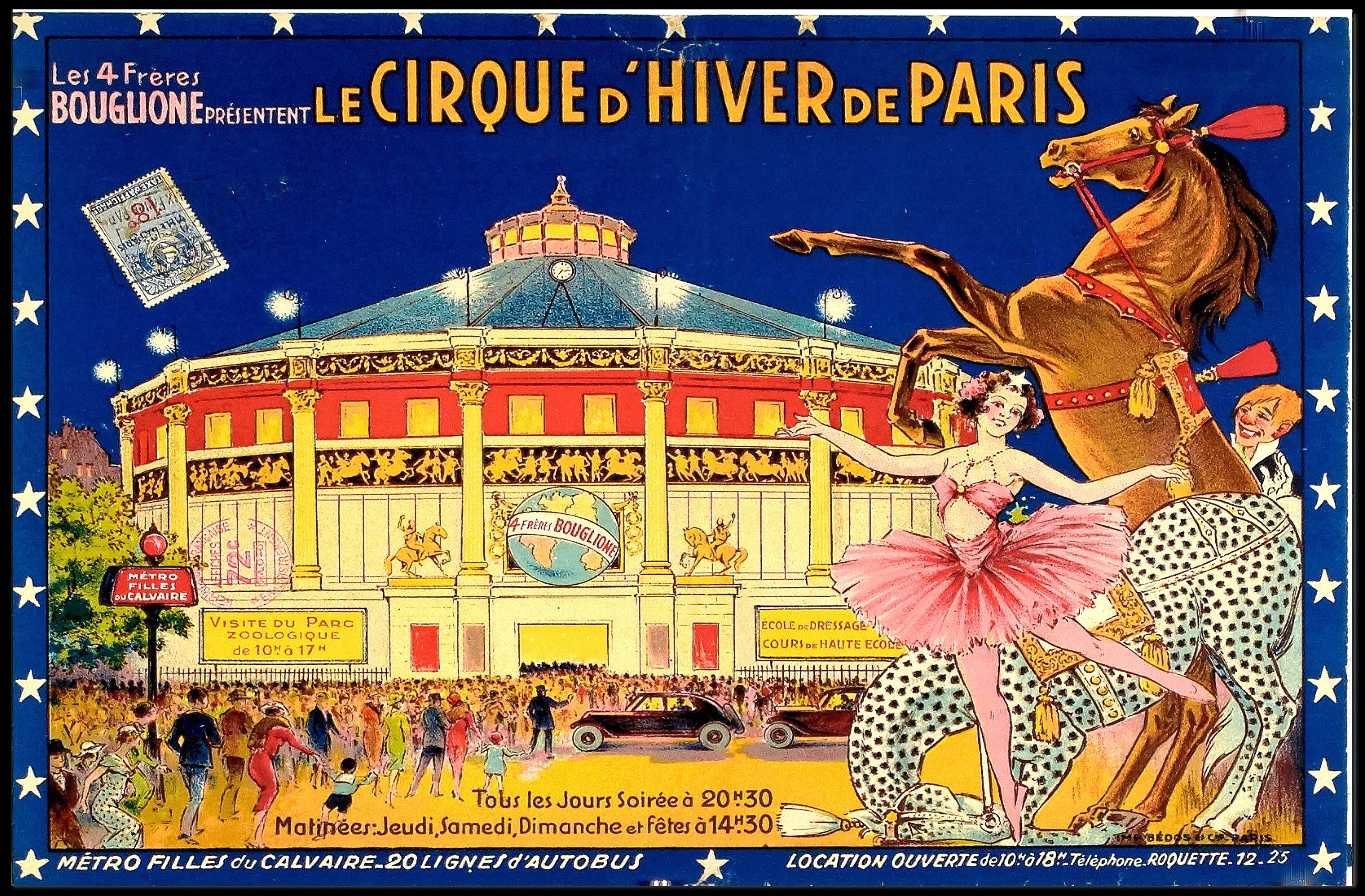 Le Cirque d'Hiver de Paris Poster