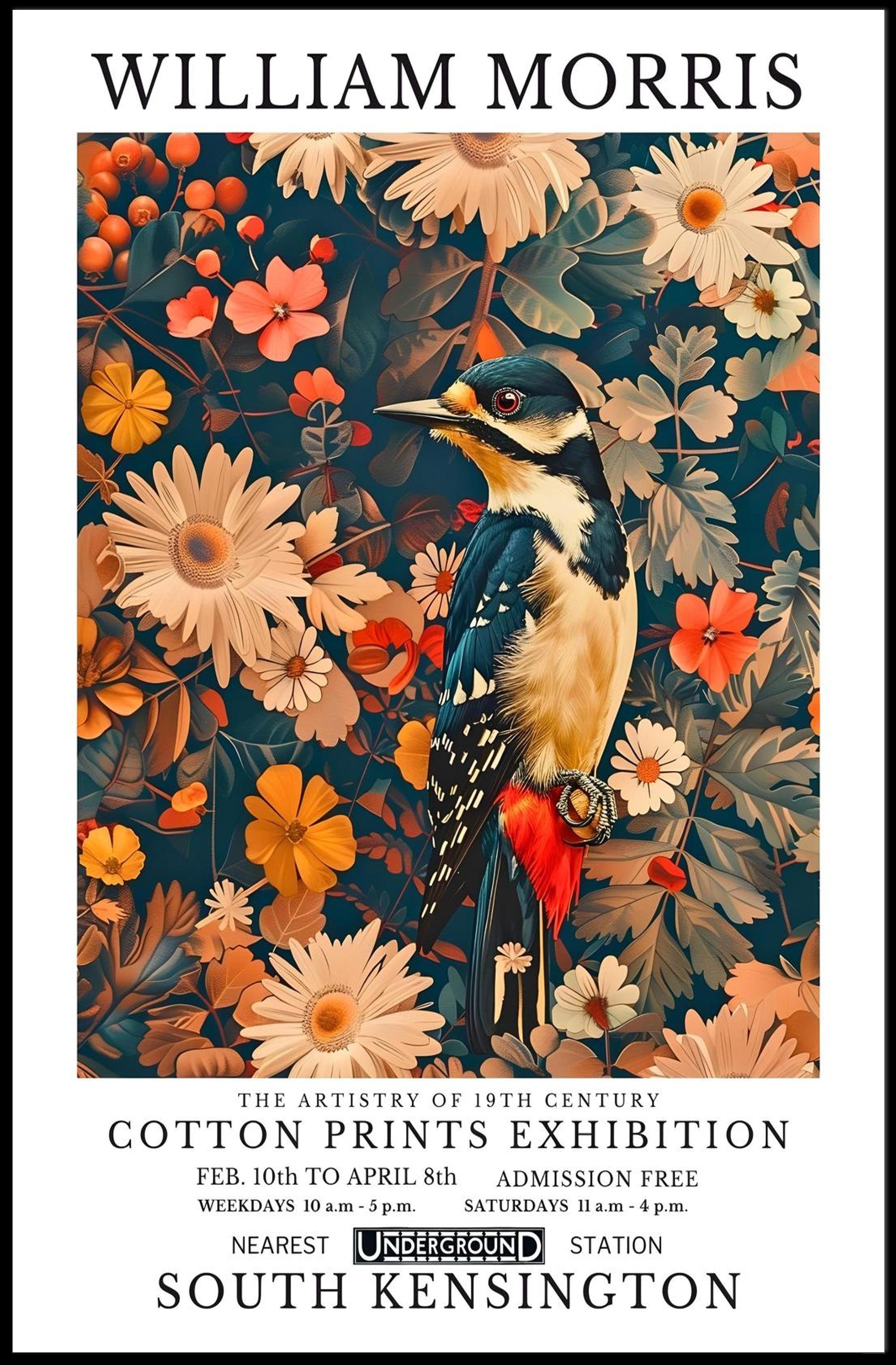 19th Century Cotton Prints Artistry Artistic Poster