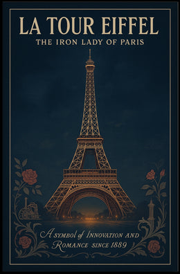 La Tour Eiffel The Iron Lady of Paris Poster