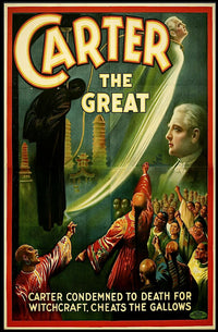 Carter the Great Vintage Magician Show Cultural Poster