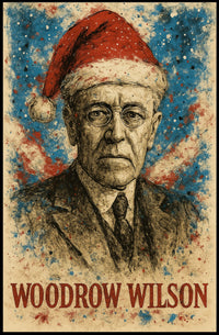 Woodrow Wilson 28th President of the United States Christmas SeriesPoster