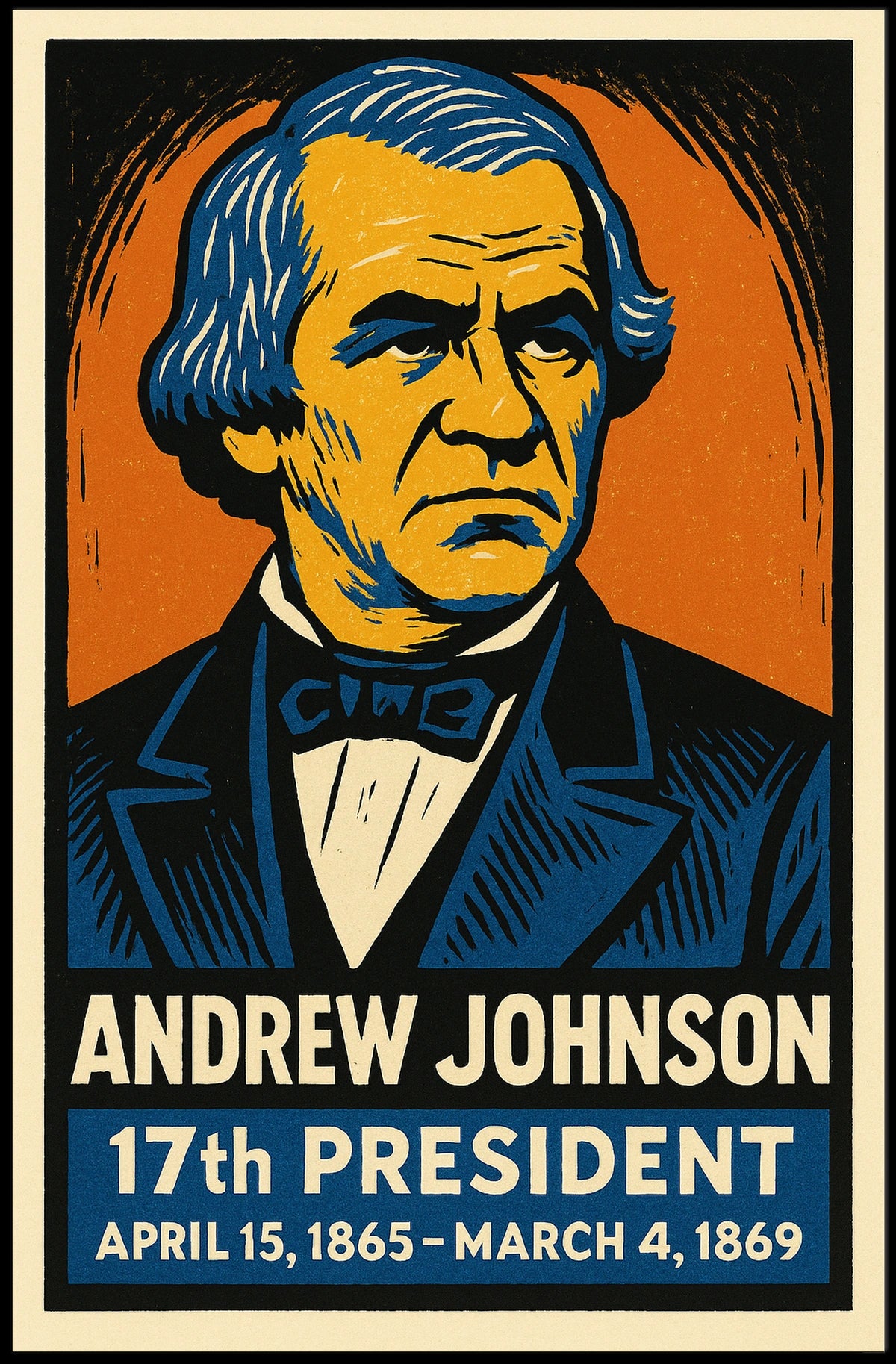 Andrew Johnson 17th President Poster