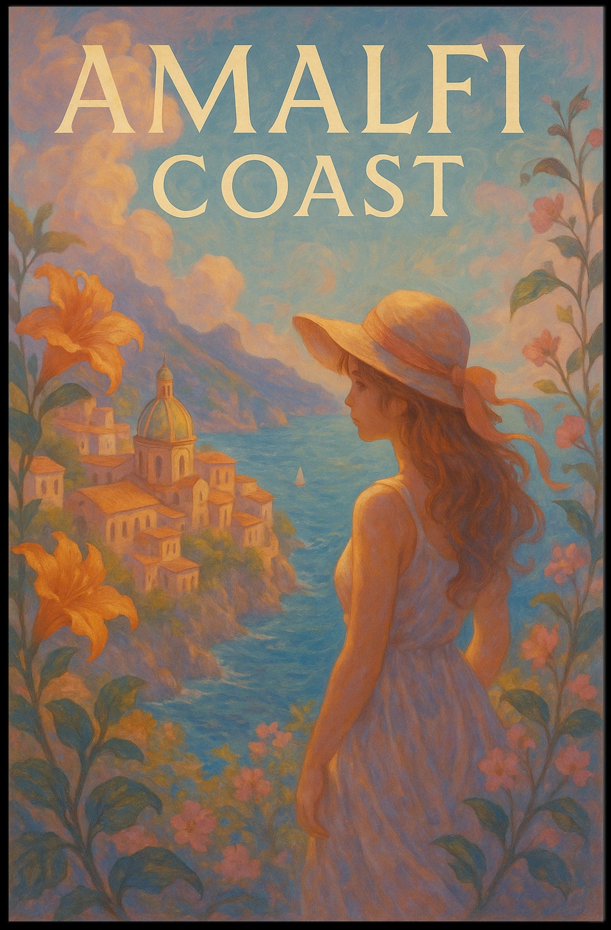 Amalfi Coast Dreamscape Poster