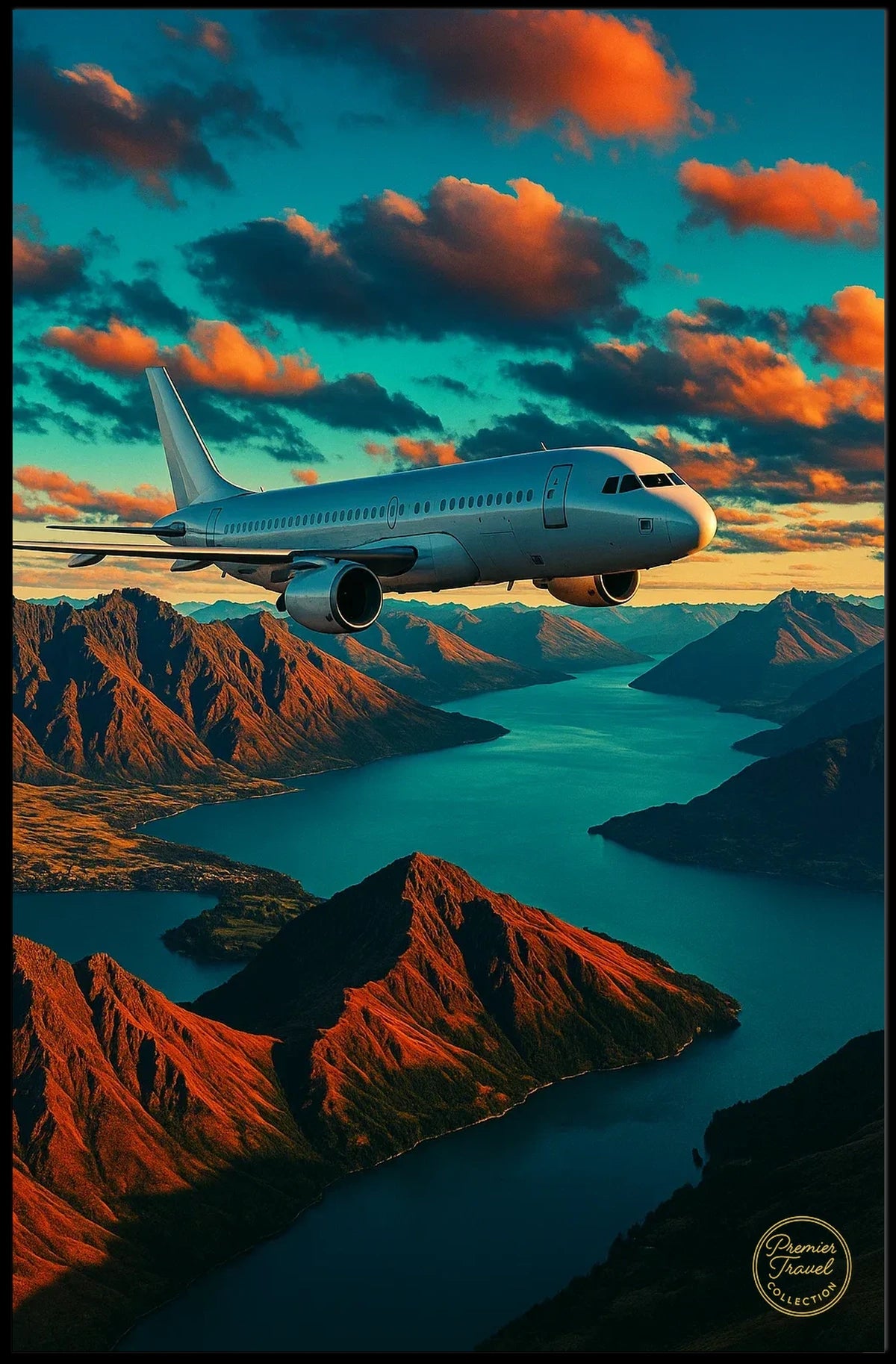 Soaring Over Majestic Landscapes Poster