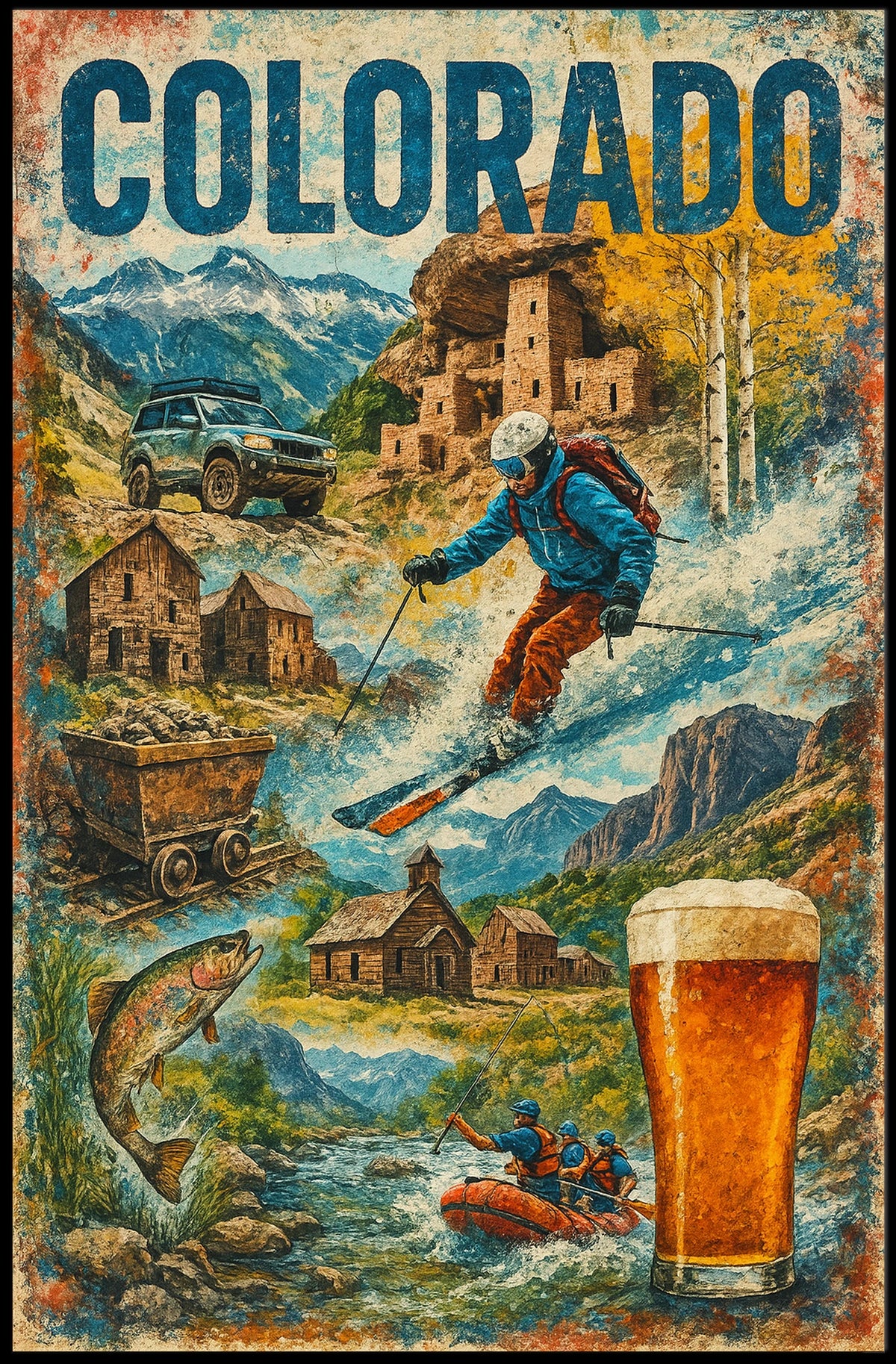 Explore Colorado Adventures Poster