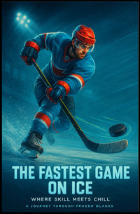 Dynamic Ice Hockey Action Scene Sports Poster PosterGoat