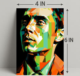 Geometric Portrait Poster PosterGoat