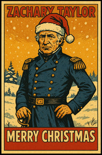 Zachary Taylor Merry Christmas Poster