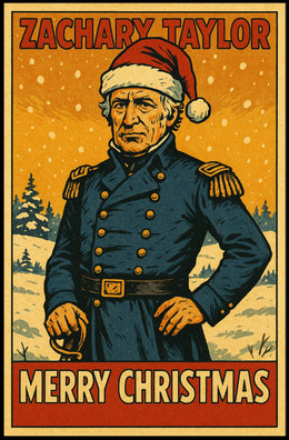Zachary Taylor Merry Christmas Poster
