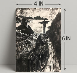 Rio De Janeiro Artistic Cityscape Poster
