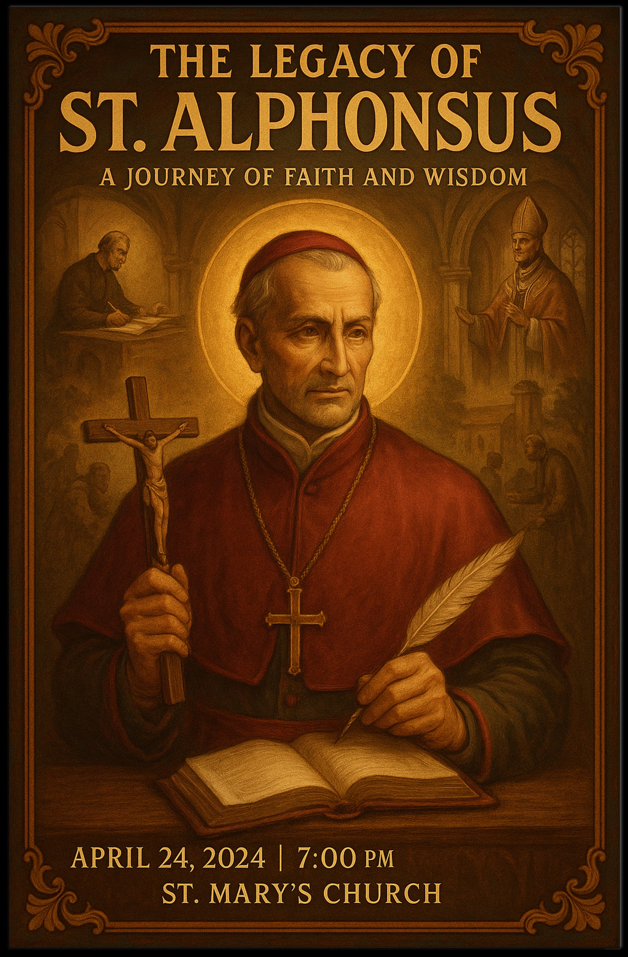 The Legacy of St. Alphonsus Poster PosterGoat