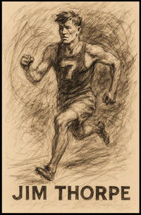 Jim Thorpe Athletic Legend Poster