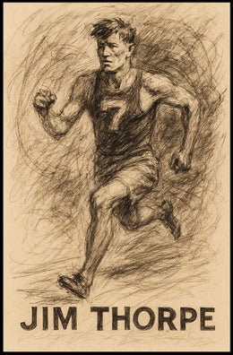 Jim Thorpe Athletic Legend Poster