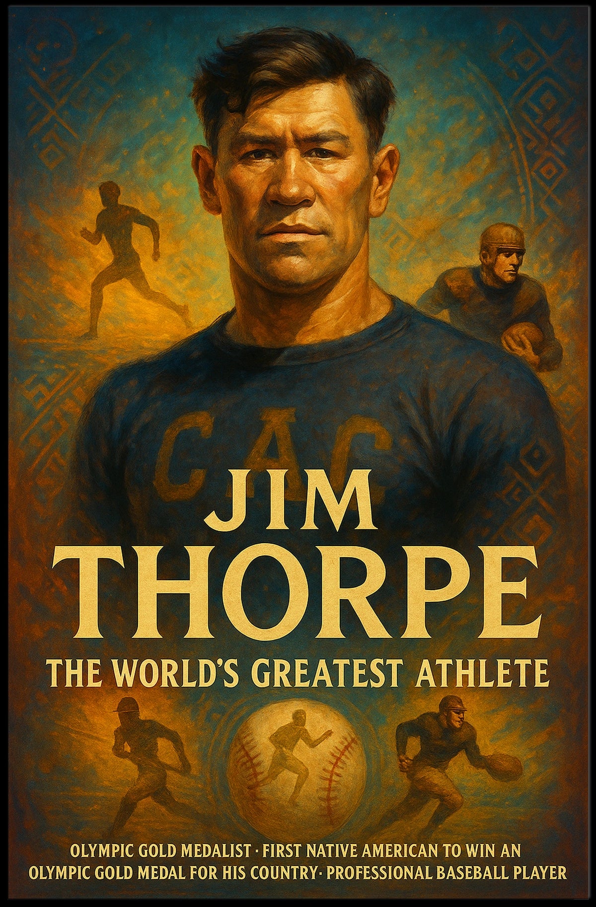 Jim Thorpe The Worlds Greatest Athlete Poster