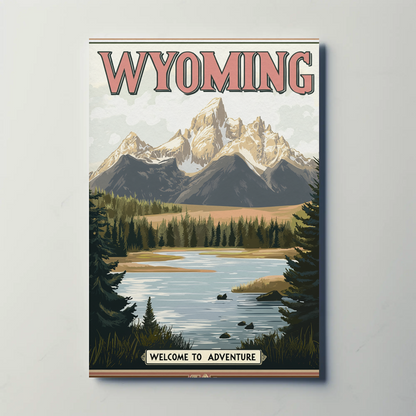 Wyoming Vintage Poster