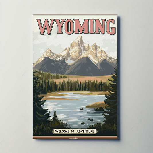 Wyoming Vintage Poster