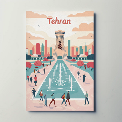 Tehran's Urban Vibes Poster