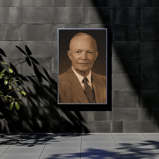 Dwight Eisenhower 34th President Sepia Photo