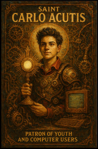Saint Carlo Acutis Patron Of Youth And Poster