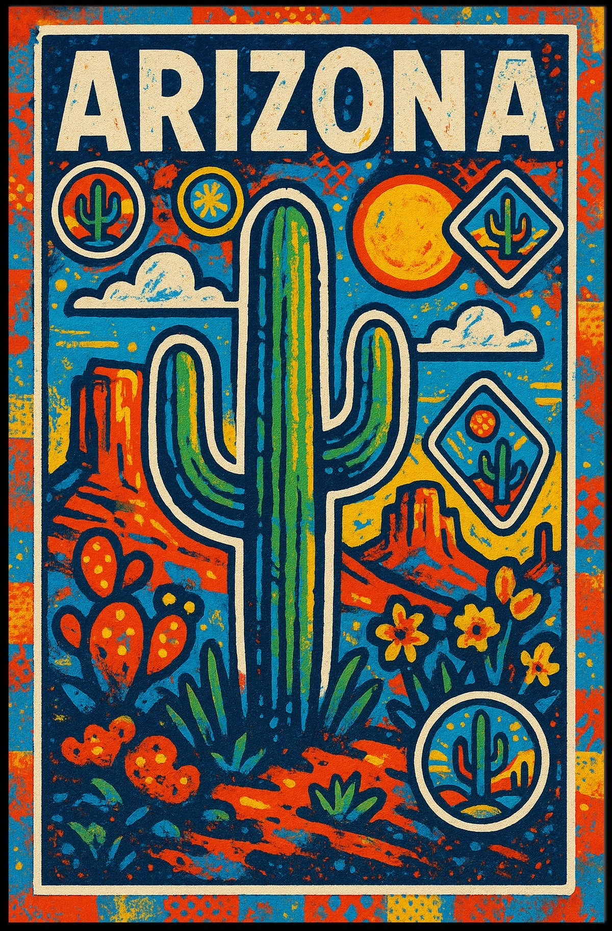 Arizona Desert Vibes Poster
