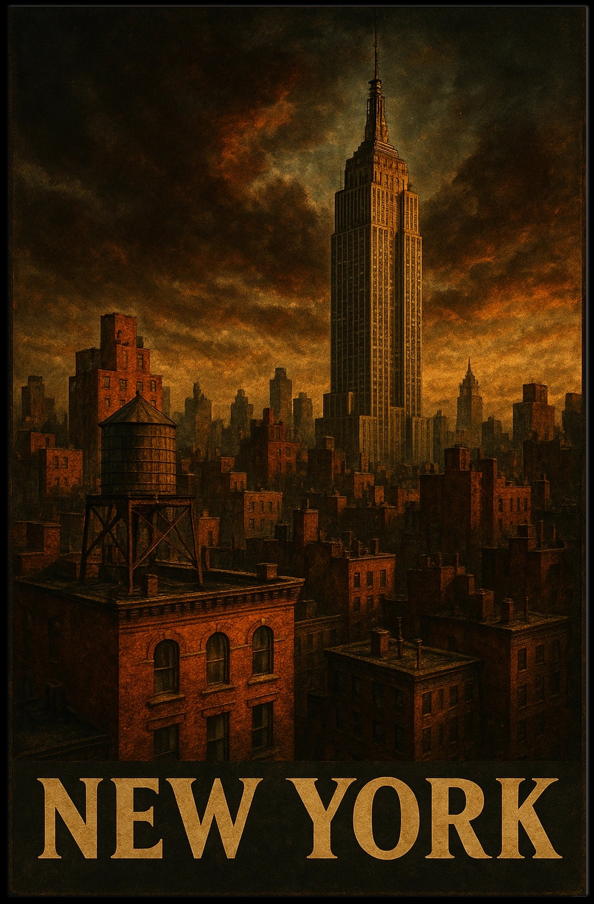New York Skyline Poster