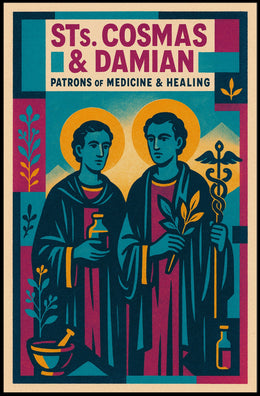 Saints Cosmas And Damian Patrons Of Poster