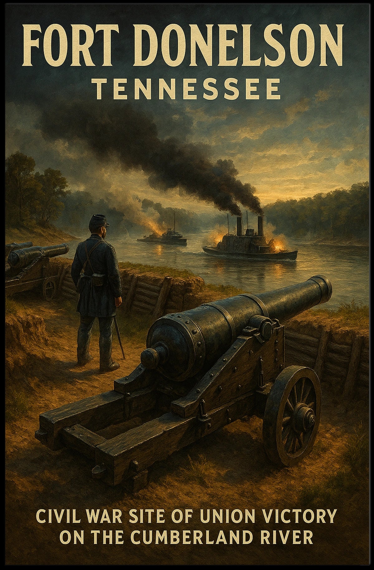 Fort Donelson Civil War Victory Poster