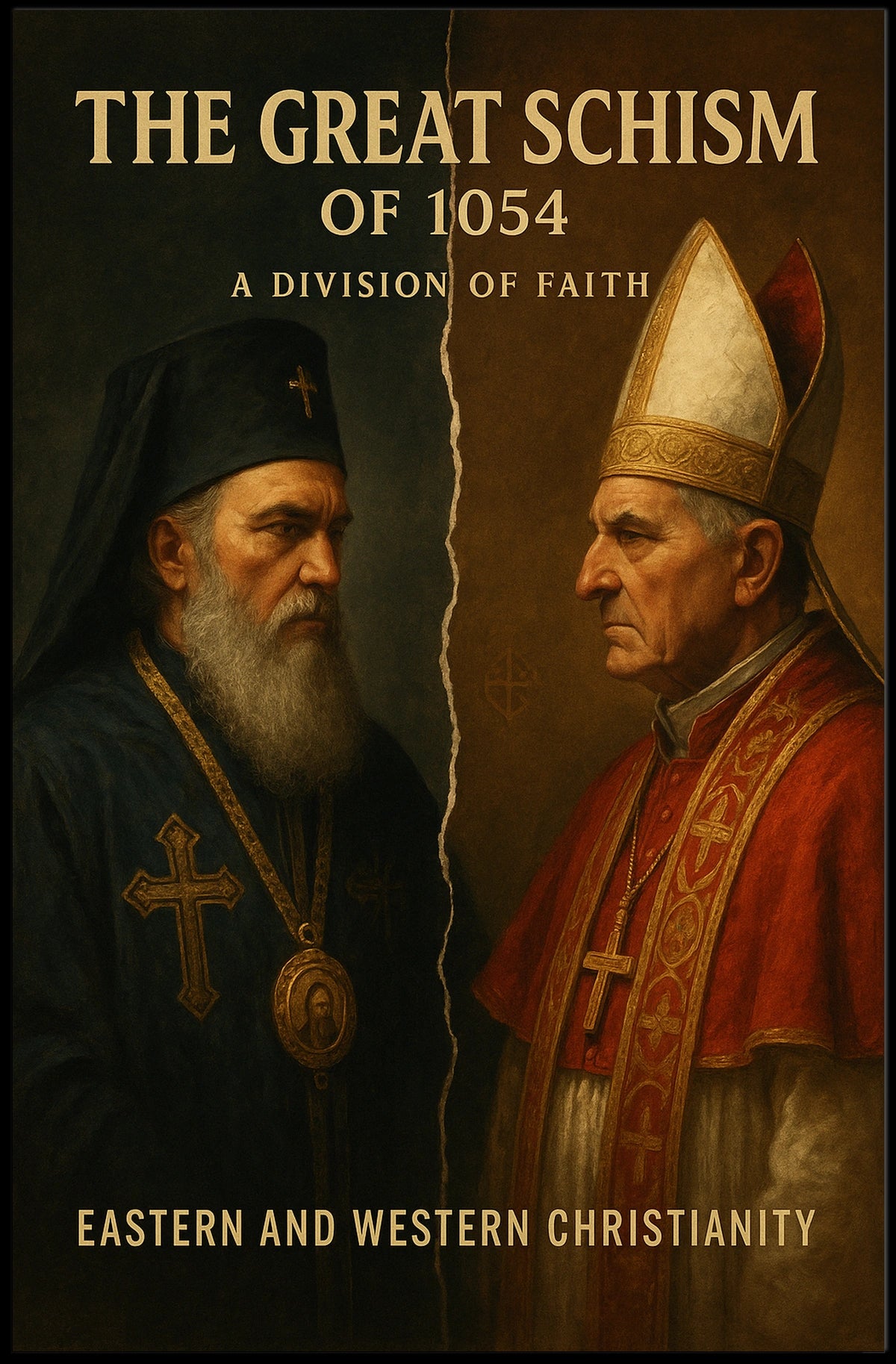 Great Schism 1054 Eastern Western Poster