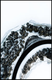 Winter Roadscape Poster