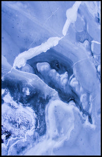 Frozen Veins Abstract Art Poster