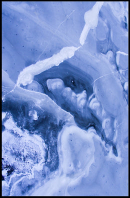 Frozen Veins Abstract Art Poster
