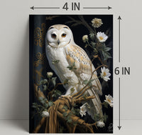 Majestic Owl In Bloom Poster PosterGoat