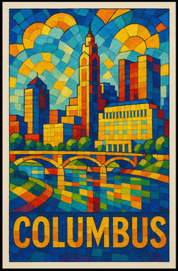 Columbus Cityscape Poster
