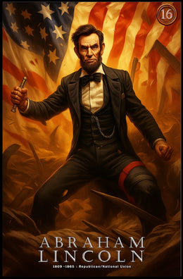 Abraham Lincoln Leadership Art Poster