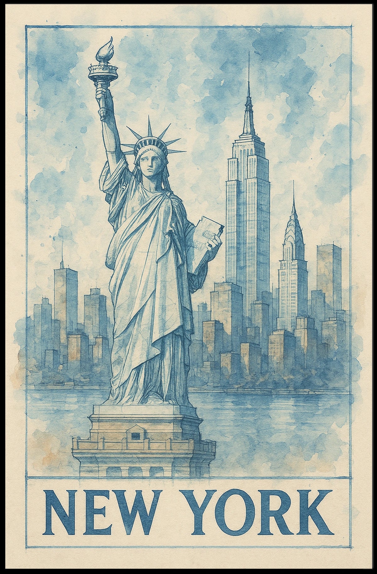 New York Skyline Poster