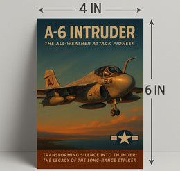 A-6 Intruder Vintage Military Recruitment Poster