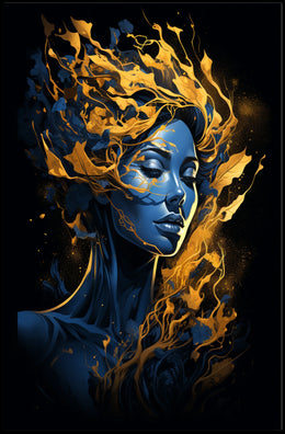 Ethereal Flames Poster