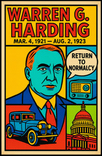 Warren G. Harding Return to Normalcy Poster PosterGoat