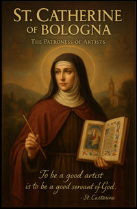 St. Catherine of Bologna  The Patroness of Artists Poster PosterGoat