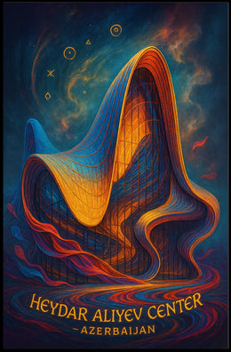Heydar Aliyev Center Azerbaijan Poster