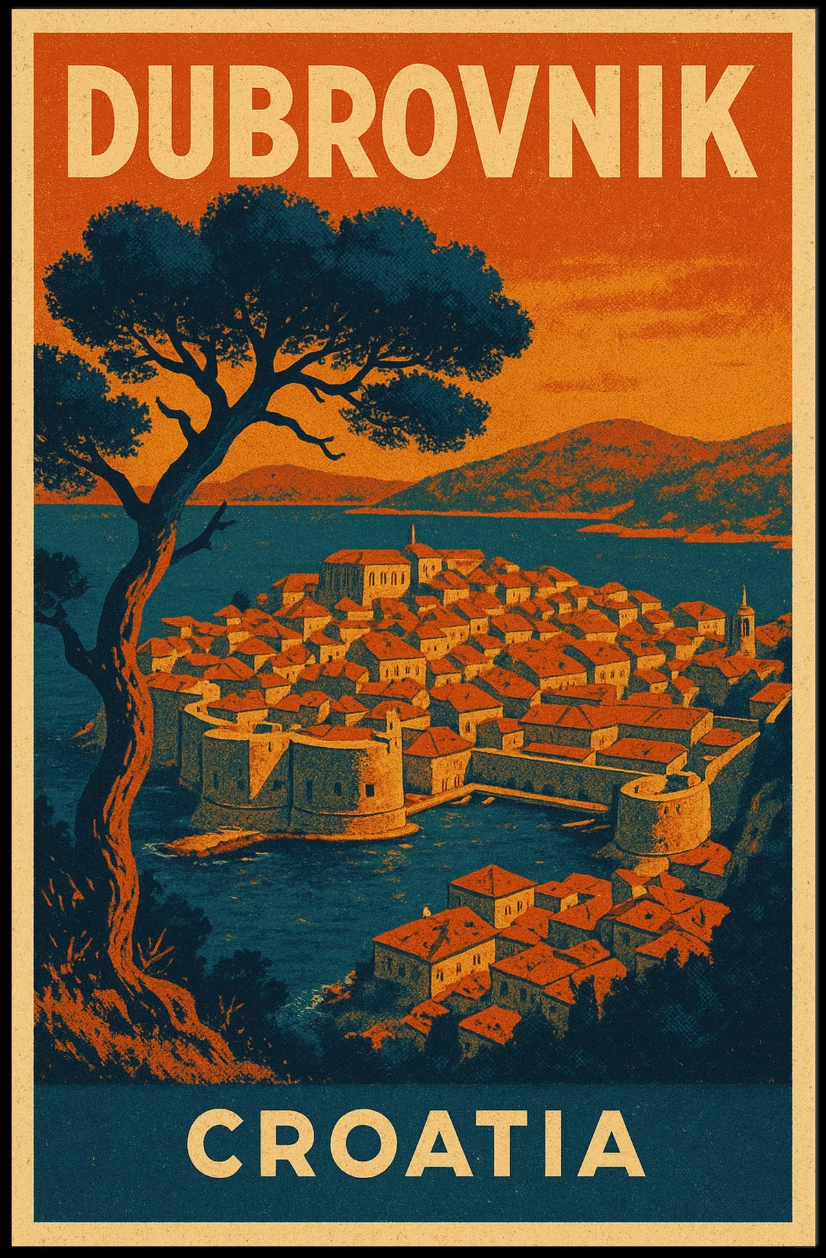 Discover Dubrovnik Poster