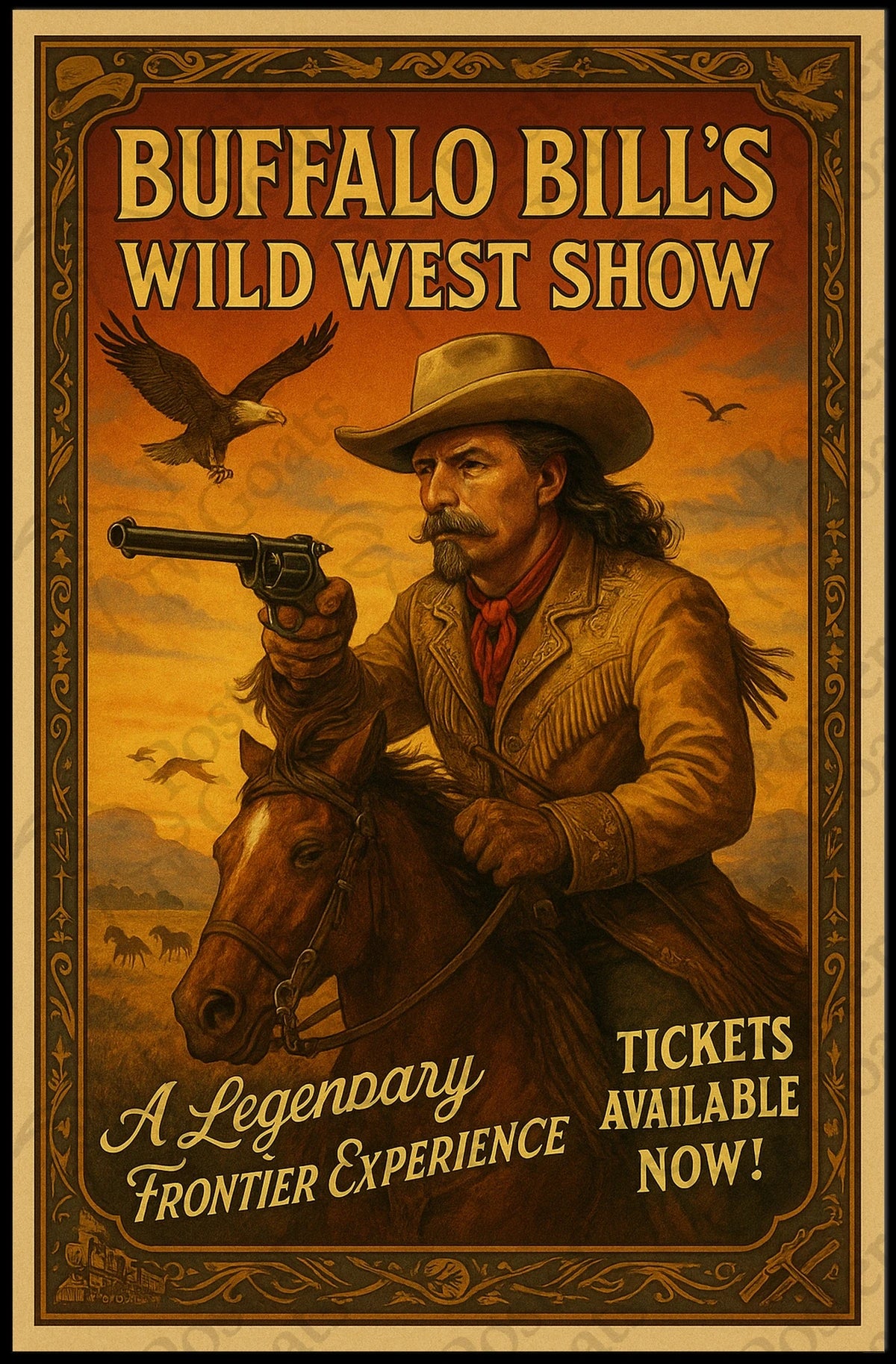 Buffalo Bill’s Wild West Vintage Cultural or Heritage Poster