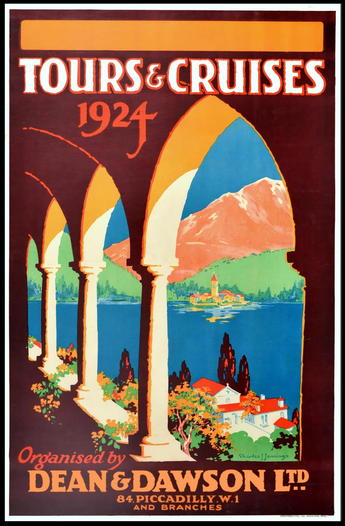 Tours Cruises 1924 Poster