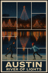 Austin River Of Lights Poster